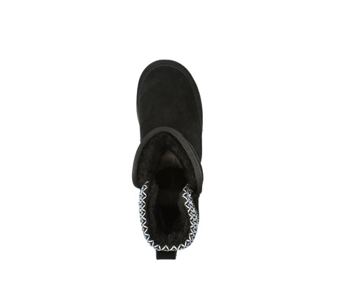 Ghete sport, dama, ANNA VIOTTI, D114-JRGB001, negru, piele intoarsa